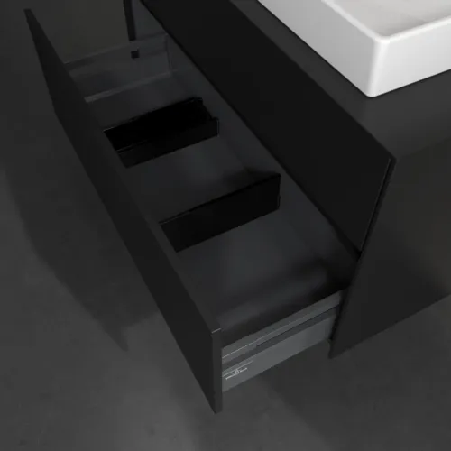 VILLEROY BOCH Collaro toaletní skříňka, 2 výsuvy, 1000 x 548 x 500 mm, Volcano Black / Volcano Black #C01800VL, obrázek 6