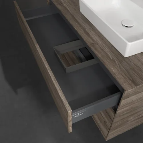 VILLEROY BOCH Umyvadlová skříňka Collaro, s osvětlením, 2 výsuvy, 1000 x 548 x 500 mm, dub kamenný #C015B0RK, obrázek 8