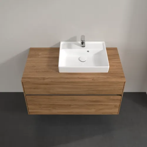 VILLEROY BOCH Umyvadlová skříňka Collaro, s osvětlením, 2 výsuvy, 1000 x 548 x 500 mm, dub Kansas #C015B0RH, obrázek 4