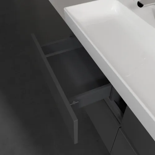 VILLEROY BOCH Toaletní skříňka Collaro, s osvětlením, 4 výsuvy, 1154 x 546 x 444 mm, lesklá šedá #C012B0FP, obrázek 8