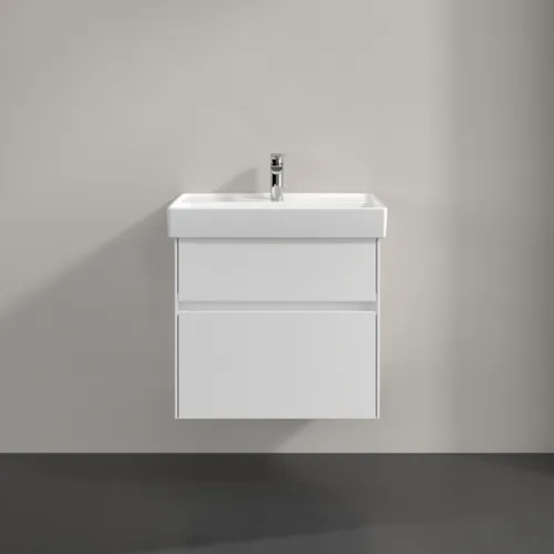 VILLEROY BOCH Toaletní skříňka Collaro, 2 výsuvy, 604 x 546 x 444 mm, bílá matná #C00900MS, obrázek 3