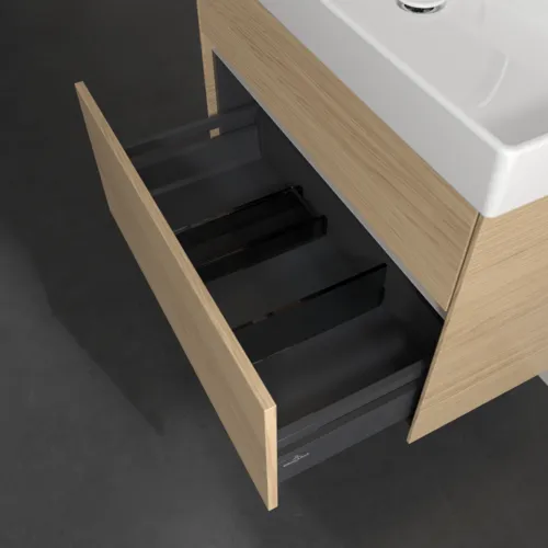 VILLEROY BOCH Toaletní skříňka Collaro, 2 výsuvy, 754 x 546 x 444 mm, severský dub #C01000VJ, obrázek 6