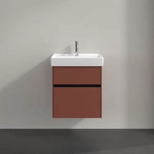VILLEROY BOCH Toaletní skříňka Collaro, 2 výsuvy, 510 x 546 x 414 mm, vínově červená #C00700AH, obrázek 3