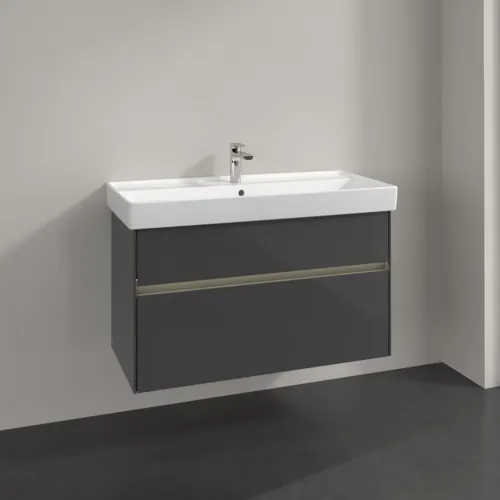 VILLEROY BOCH Toaletní skříňka Collaro, s osvětlením, 2 výsuvy, 954 x 546 x 444 mm, lesklá šedá #C011B0FP, obrázek 2