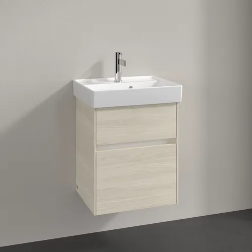VILLEROY BOCH Toaletní skříňka Collaro, 2 výsuvy, 460 x 546 x 374 mm, dub bílý #C00600AA, obrázek 2