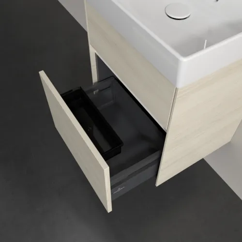 VILLEROY BOCH Toaletní skříňka Collaro, 2 výsuvy, 460 x 546 x 374 mm, dub bílý #C00600AA, obrázek 6