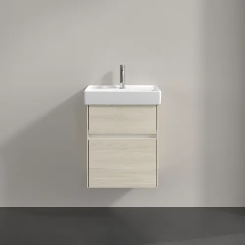 VILLEROY BOCH Toaletní skříňka Collaro, 2 výsuvy, 460 x 546 x 374 mm, dub bílý #C00600AA, obrázek 3