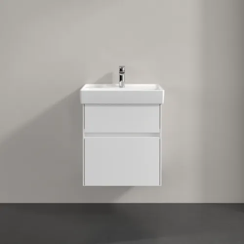 VILLEROY BOCH Toaletní skříňka Collaro, s osvětlením, 2 výsuvy, 510 x 546 x 414 mm, bílá matná #C007B0MS, obrázek 3