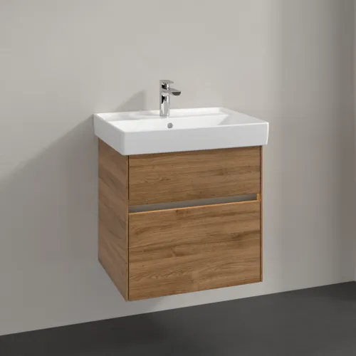 VILLEROY BOCH Toaletní skříňka Collaro, s osvětlením, 2 výsuvy, 554 x 546 x 444 mm, dub Kansas #C008B0RH, obrázek 2
