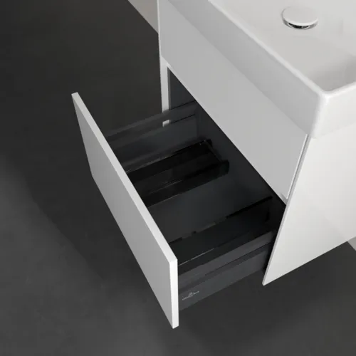 VILLEROY BOCH Toaletní skříňka Collaro, 2 výsuvy, 554 x 546 x 444 mm, lesklá bílá #C00800DH, obrázek 6