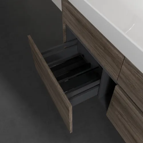 VILLEROY BOCH Toaletní skříňka Collaro, 4 výsuvy, 1154 x 546 x 444 mm, dub kamenný #C01200RK, obrázek 6