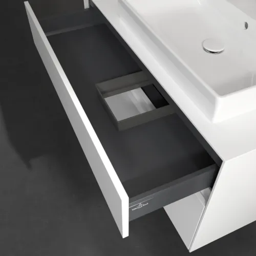 VILLEROY BOCH Collaro toaletní skříňka, 2 výsuvy, 1000 x 548 x 500 mm, bílá matná / bílá matná #C01800MS, obrázek 7