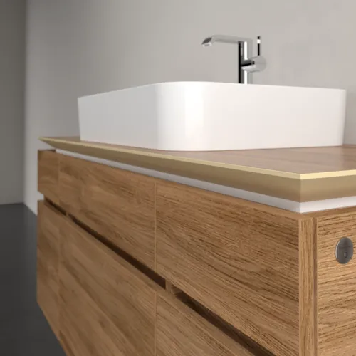 VILLEROY BOCH Legato toaletní skříňka, s osvětlením, 5 výsuvů, 1200 x 550 x 500 mm, dub Kansas / dub Kansas #B758L0RH, obrázek 4