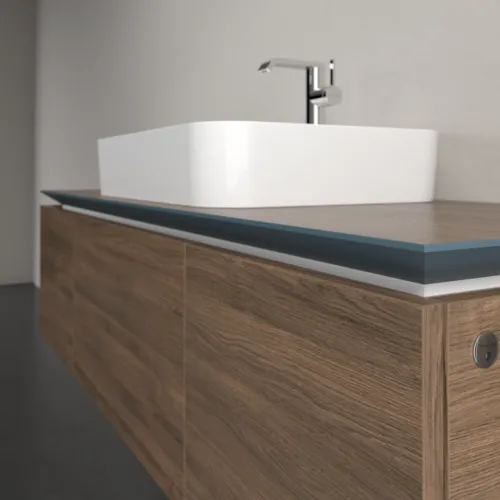 VILLEROY BOCH Legato toaletní skříňka, s osvětlením, 3 výsuvy, 1400 x 380 x 500 mm, Arizona Oak / Arizona Oak #B759L0VH, obrázek 4