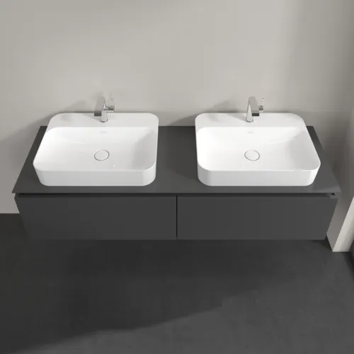VILLEROY BOCH Legato toaletní skříňka, 2 výsuvy, 1600 x 380 x 500 mm, lesklá šedá / lesklá šedá #B76700FP, obrázek 4