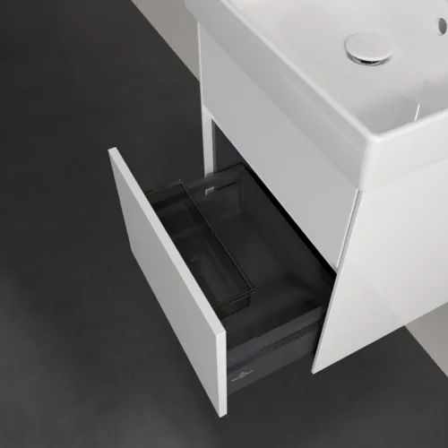 VILLEROY BOCH Toaletní skříňka Collaro, s osvětlením, 2 výsuvy, 460 x 546 x 374 mm, lesklá bílá #C006B0DH, obrázek 7