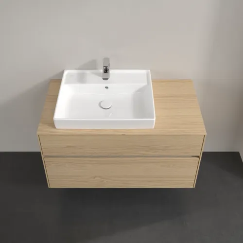 VILLEROY BOCH Toaletní skříňka Collaro, s osvětlením, 2 výsuvy, 1000 x 548 x 500 mm, severský dub / severský dub #C017B0VJ, obrázek 4