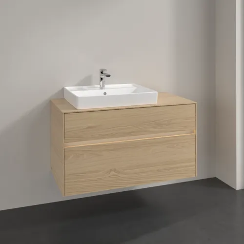 VILLEROY BOCH Toaletní skříňka Collaro, s osvětlením, 2 výsuvy, 1000 x 548 x 500 mm, severský dub / severský dub #C017B0VJ, obrázek 2