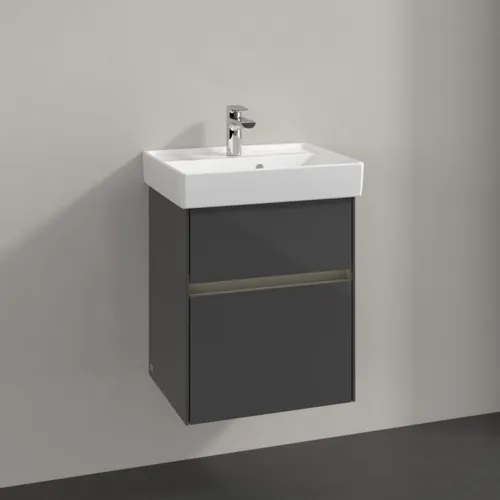 VILLEROY BOCH Toaletní skříňka Collaro, s osvětlením, 2 výsuvy, 460 x 546 x 374 mm, lesklá šedá #C006B0FP, obrázek 2