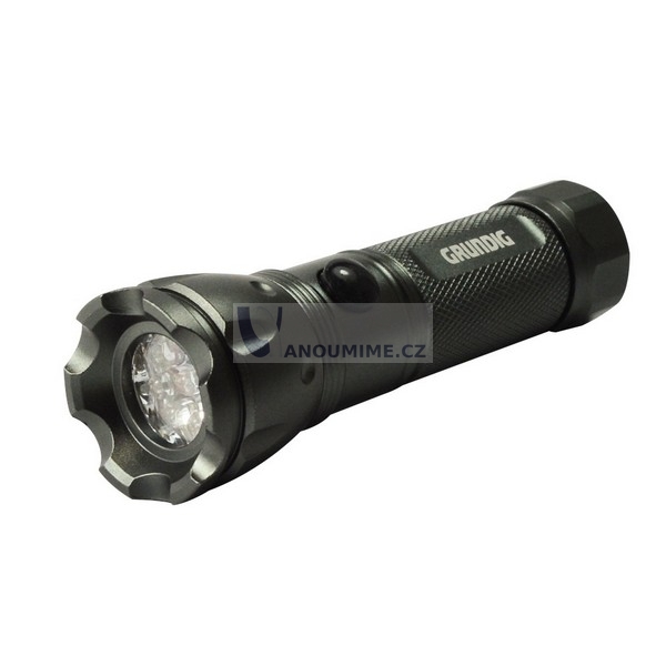 Grundig LED voděodolná kapesní baterka, antracit