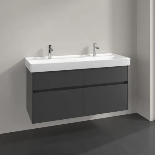 VILLEROY BOCH Toaletní skříňka Collaro, 4 výsuvy, 1154 x 546 x 444 mm, grafitová barva #C01200VR, obrázek 2