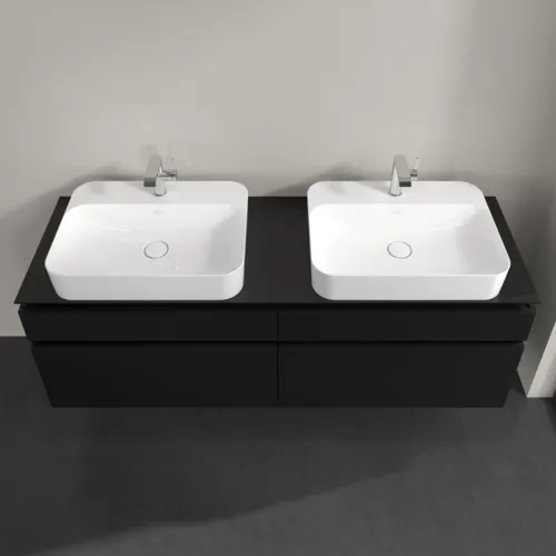 VILLEROY BOCH Legato toaletní skříňka, 4 výsuvy, 1600 x 550 x 500 mm, černý matný lak / černý matný lak #B76800PD, obrázek 4
