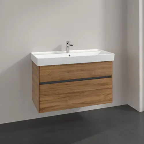 VILLEROY BOCH Toaletní skříňka Collaro, 2 výsuvy, 954 x 546 x 444 mm, dub Kansas #C01100RH, obrázek 2
