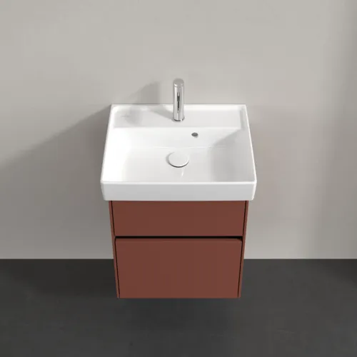 VILLEROY BOCH Toaletní skříňka Collaro, s osvětlením, 2 výsuvy, 460 x 546 x 374 mm, vínově červená #C006B0AH, obrázek 4
