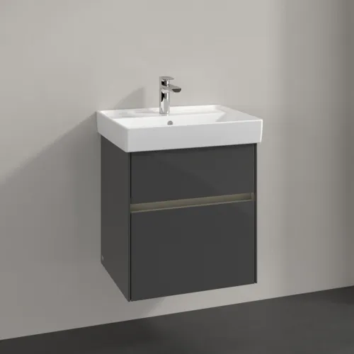 VILLEROY BOCH Toaletní skříňka Collaro, s osvětlením, 2 výsuvy, 510 x 546 x 414 mm, lesklá šedá #C007B0FP, obrázek 2