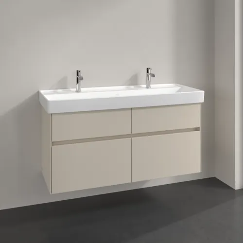 VILLEROY BOCH Toaletní skříňka Collaro, 4 výsuvy, 1154 x 546 x 444 mm, kašmírově šedá #C01200VN, obrázek 2