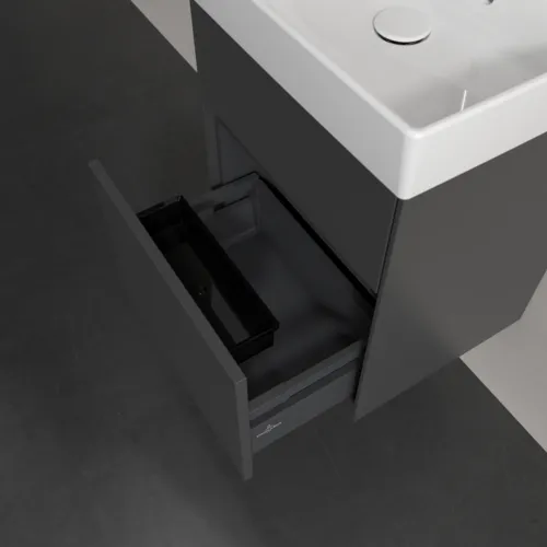 VILLEROY BOCH Toaletní skříňka Collaro, 2 výsuvy, 460 x 546 x 374 mm, grafitová barva #C00600VR, obrázek 6