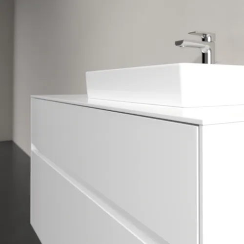 VILLEROY BOCH Umyvadlová skříňka Collaro, 2 zásuvky, 1000 x 548 x 500 mm, lesklá bílá / lesklá bílá #C01500DH, obrázek 5