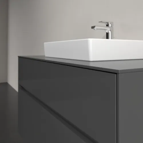 VILLEROY BOCH Toaletní skříňka Collaro, 2 výsuvy, 1000 x 548 x 500 mm, lesklá šedá / lesklá šedá #C01600FP, obrázek 5