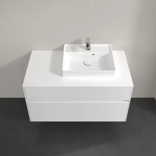 VILLEROY BOCH Collaro toaletní skříňka, s osvětlením, 2 výsuvy, 1000 x 548 x 500 mm, bílá matná / bílá matná #C015B0MS, obrázek 4