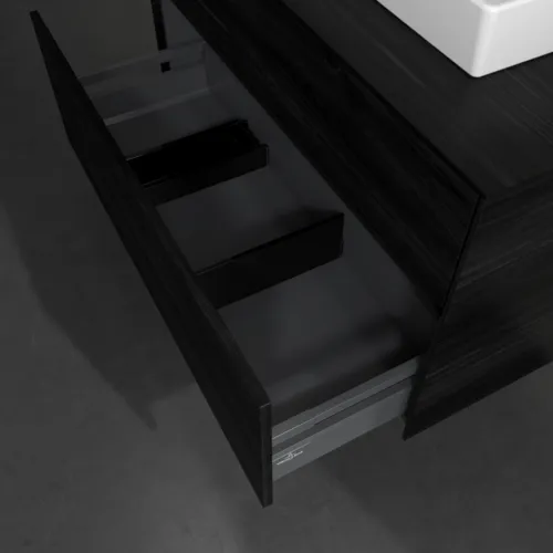 VILLEROY BOCH Toaletní skříňka Collaro, 2 výsuvy, 1000 x 548 x 500 mm, černý dub / černý dub #C01500AB, obrázek 6