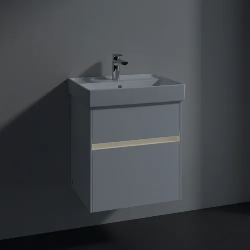 VILLEROY BOCH Toaletní skříňka Collaro, s osvětlením, 2 výsuvy, 510 x 546 x 414 mm, lesklá bílá #C007B0DH, obrázek 5