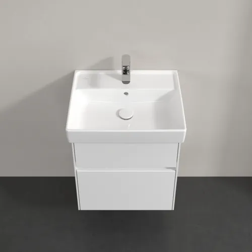VILLEROY BOCH Toaletní skříňka Collaro, s osvětlením, 2 výsuvy, 510 x 546 x 414 mm, lesklá bílá #C007B0DH, obrázek 4
