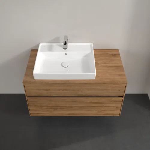 VILLEROY BOCH Umyvadlová skříňka Collaro, s osvětlením, 2 výsuvy, 1000 x 548 x 500 mm, dub Kansas #C017B0RH, obrázek 4