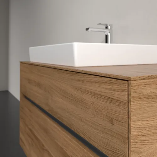VILLEROY BOCH Umyvadlová skříňka Collaro, s osvětlením, 2 výsuvy, 1000 x 548 x 500 mm, dub Kansas #C017B0RH, obrázek 6