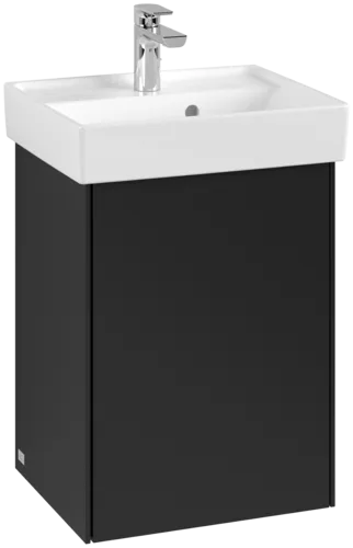 VILLEROY BOCH Toaletní skříňka Collaro, 1 dvířka, 410 x 546 x 344 mm, Volcano Black #C00501VL