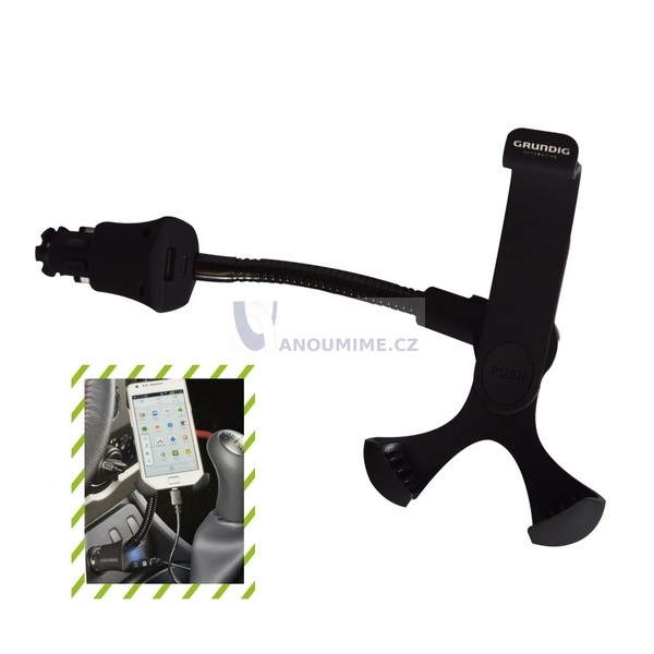 Grundig autonabíječka USB s držákem
