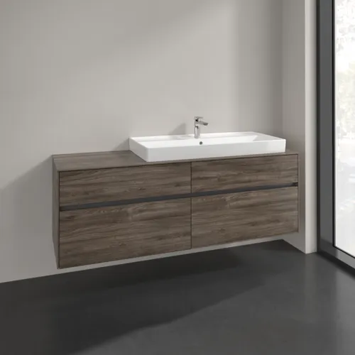 VILLEROY BOCH Toaletní skříňka Collaro, 4 výsuvy, 1600 x 548 x 500 mm, dub kamenný #C03000RK, obrázek 2