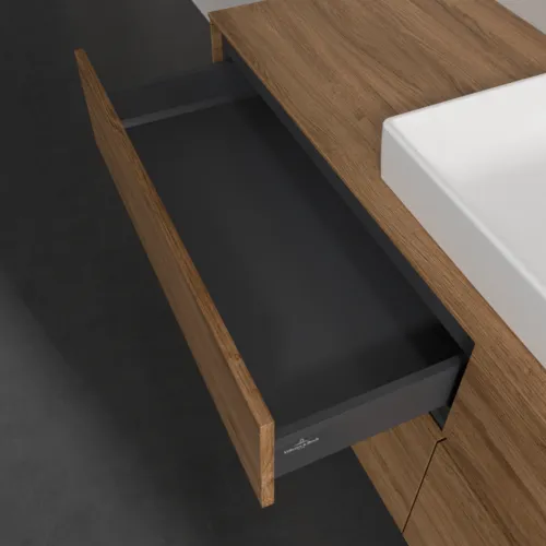 VILLEROY BOCH Toaletní skříňka Collaro, 4 výsuvy, 1600 x 548 x 500 mm, dub Kansas #C03000RH, obrázek 7