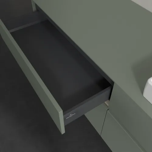 VILLEROY BOCH Toaletní skříňka Collaro, s osvětlením, 4 výsuvy, 1600 x 548 x 500 mm, Soft Green / Soft Green #C023B0AF, obrázek 8