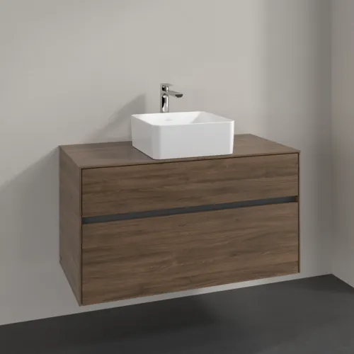 VILLEROY BOCH Toaletní skříňka Collaro, 2 výsuvy, 1000 x 548 x 500 mm, Arizona Oak / Arizona Oak #C03800VH, obrázek 2
