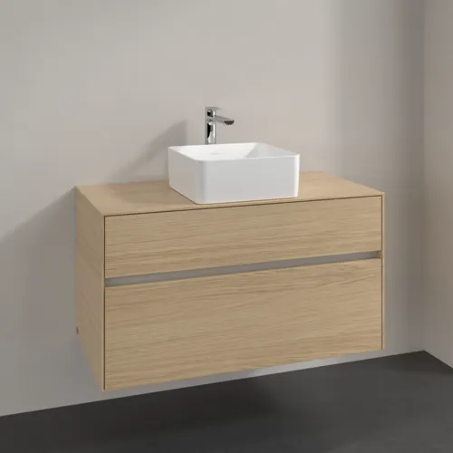 VILLEROY BOCH Toaletní skříňka Collaro, 2 výsuvy, 1000 x 548 x 500 mm, severský dub / severský dub #C03800VJ, obrázek 2