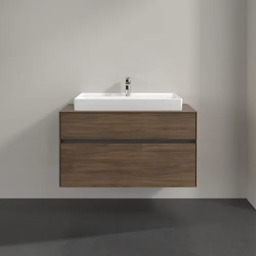 VILLEROY BOCH Toaletní skříňka Collaro, s osvětlením, 2 výsuvy, 1000 x 548 x 500 mm, Arizona Oak / Arizona Oak #C020B0VH, obrázek 3