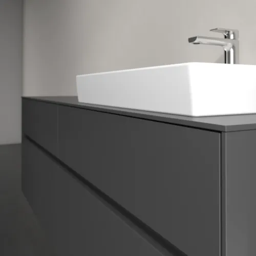 VILLEROY BOCH Toaletní skříňka Collaro, 4 výsuvy, 1600 x 548 x 500 mm, grafitová / grafitová #C02300VR, obrázek 5