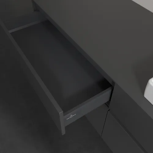VILLEROY BOCH Toaletní skříňka Collaro, 4 výsuvy, 1600 x 548 x 500 mm, grafitová / grafitová #C02300VR, obrázek 7