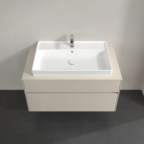 VILLEROY BOCH Toaletní skříňka Collaro, s osvětlením, 2 výsuvy, 1000 x 548 x 500 mm, Cashmere Grey / Cashmere Grey #C020B0VN, obrázek 4